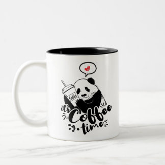 Tasse 2 Couleurs Le panda aime le café