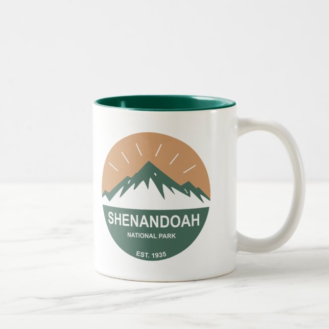 Tasse 2 Couleurs Le Parc national de Shenandoah (Droit)