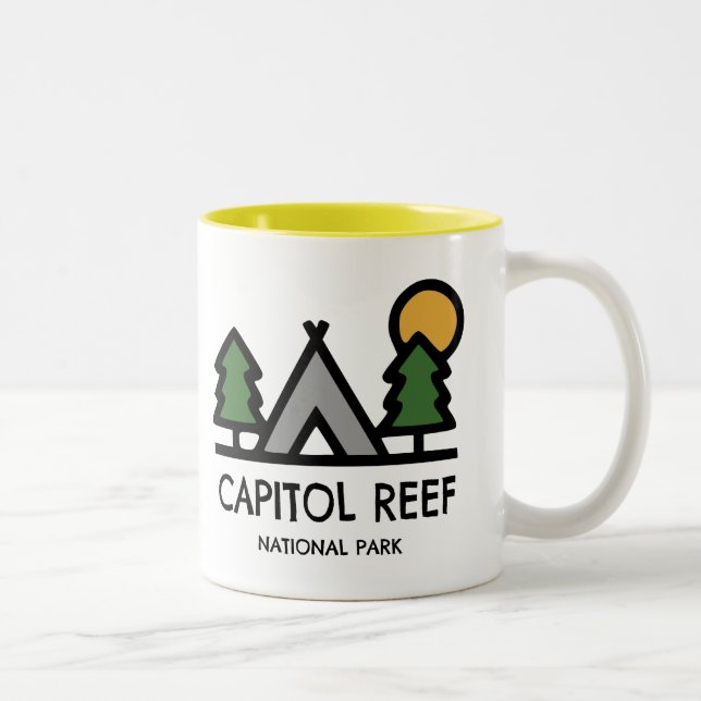 Tasse 2 Couleurs Le Parc national du Capitol Reef (Droit)