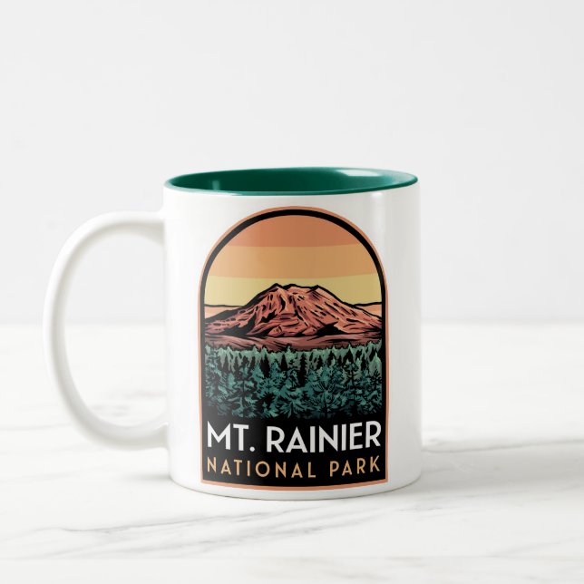 Tasse 2 Couleurs Le Parc national du Mont Rainier (Gauche)