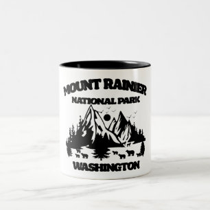 Tasse 2 Couleurs Le Parc national du Mont Rainier