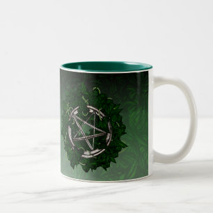 Tasse 2 Couleurs Le pentagramme et le lierre