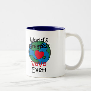 Tasse 2 Couleurs Le plus grand coeur VoVo du monde