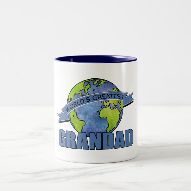 Tasse 2 Couleurs Le plus grand papy du monde (Centre)