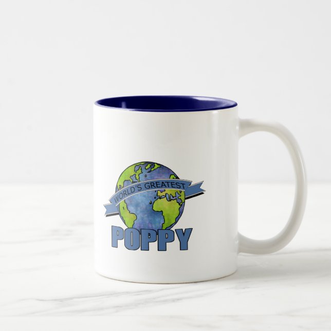 Tasse 2 Couleurs Le plus grand pavot du monde (Droit)