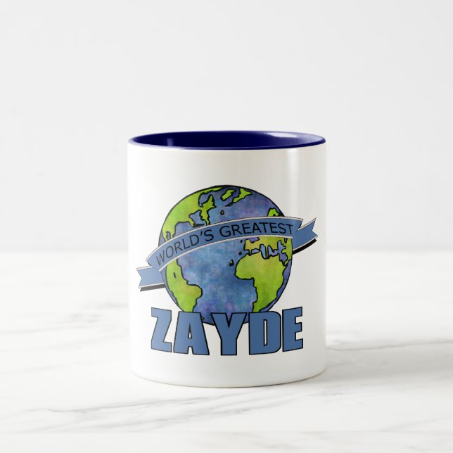 Tasse 2 Couleurs Le plus grand Zayde du monde (Centre)