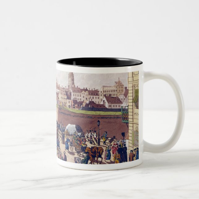 Tasse 2 Couleurs Le pont chez Leopoldstadt, Vienne, 1780 (Droit)