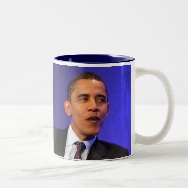 Tasse 2 Couleurs Le Président Barack Obama (Droit)