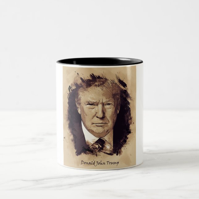 Tasse 2 Couleurs Le Président Donald Trump (Centre)