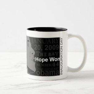 Tasse 2 Couleurs Le Président Obama - jour d'inauguration