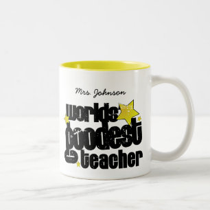 Tasse 2 Couleurs Le professeur goodest des mondes personnalisés