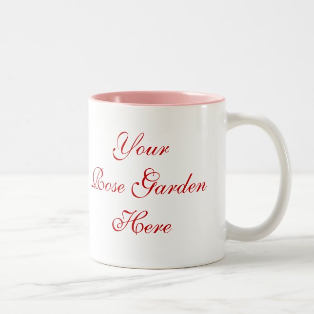 Tasse 2 Couleurs Le rose Gardener dit avec des Roses (Droit)