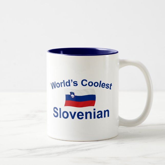 Tasse 2 Couleurs Le Slovène le plus frais du monde (Droit)