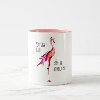Tasse 2 Couleurs Le support de Flamant rose grand soit cadeau drôle