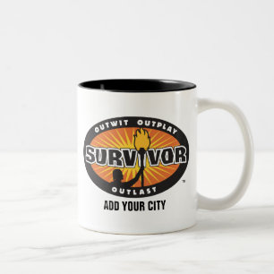 Tasse 2 Couleurs Le survivant/ajoutent votre ville