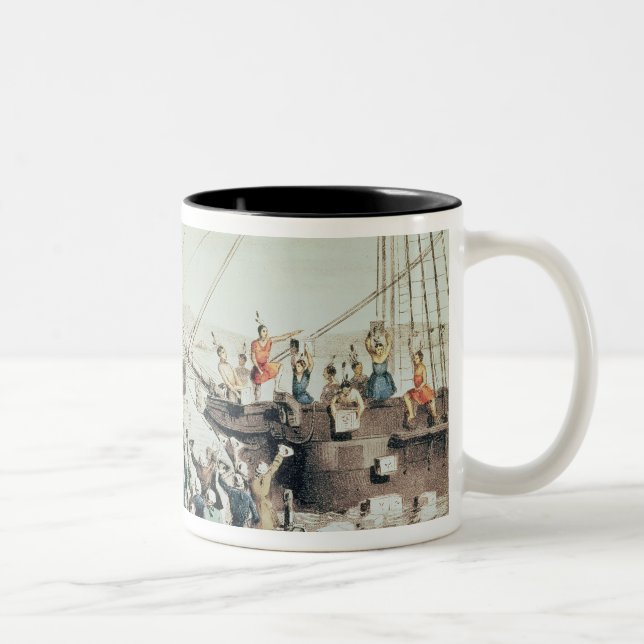 Tasse 2 Couleurs Le thé de Boston, 1846 (Droit)