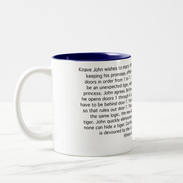 Tasse 2 Couleurs Le tigre inattendu (Gauche)