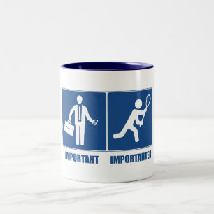 Tasse 2 Couleurs Le Travail Est Important, La Crosse Est Importante