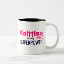 Le tricot est la ma superpuissance dans le rose