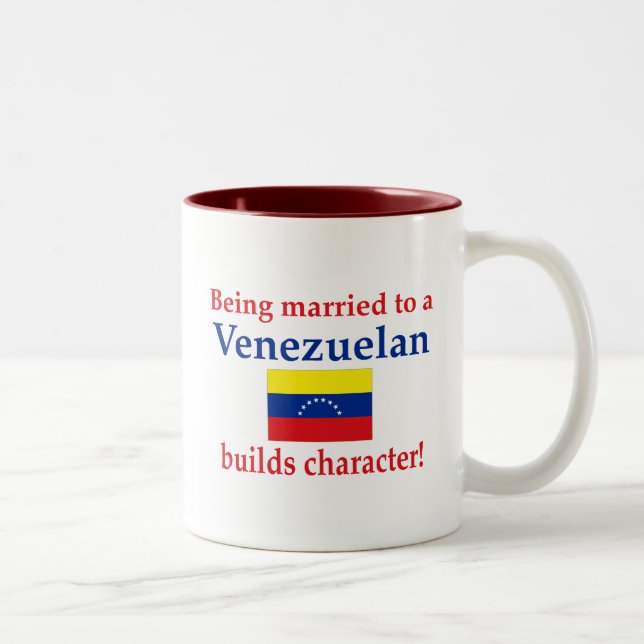 Tasse 2 Couleurs Le Vénézuélien établit le caractère (Droit)