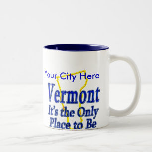 Tasse 2 Couleurs Le Vermont c'est le seul endroit à être