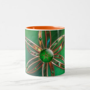 Tasse 2 Couleurs Le vert comme la boue d'herbe