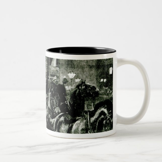 Tasse 2 Couleurs Le voyage de l'éléphant aux docks (Droit)