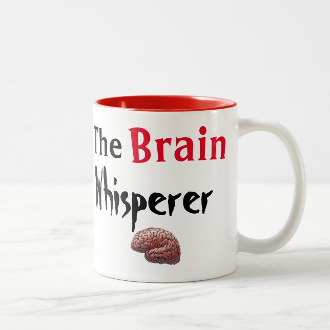 Tasse 2 Couleurs Le Whisperer du cerveau (Droit)