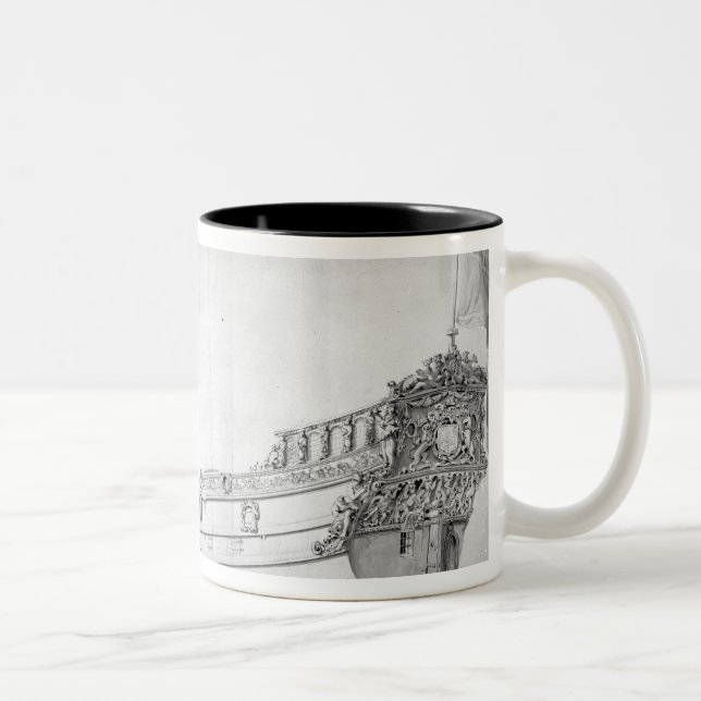 Tasse 2 Couleurs Le yacht royal 'Mary (Droit)