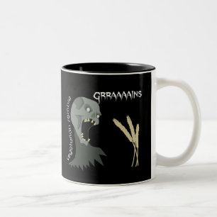 Tasse 2 Couleurs Le zombi végétarien veut Graaaains !