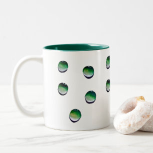 Tasse 2 Couleurs L'eau verte goutte de l'eau