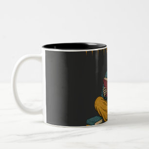 Tasse 2 Couleurs Lecteur de livre d'Halloween