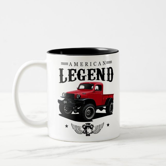 Tasse 2 Couleurs Légende du camion américain 1942 (Gauche)