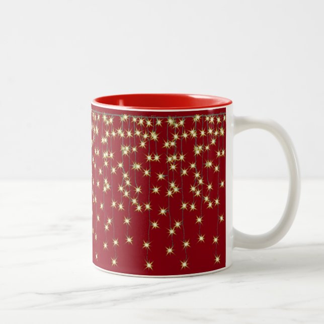 Tasse 2 Couleurs légère guirlande rouge (Droit)