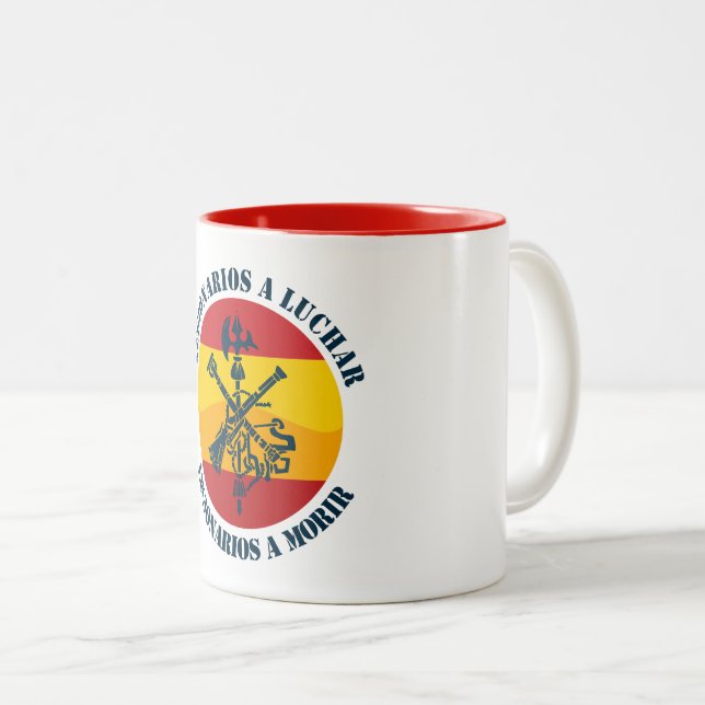 Tasse 2 Couleurs Legionarios a luchar (Devant droit)