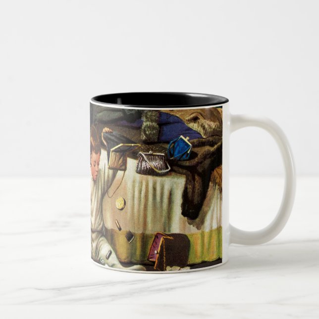Tasse 2 Couleurs L'enfant en bas âge vide des bourses (Droit)