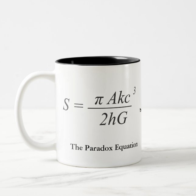 Tasse 2 Couleurs L'équation de paradoxe (Gauche)