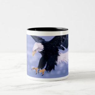 Tasse 2 Couleurs Les ailes d'atterrissage de l'aigle à tête blanche