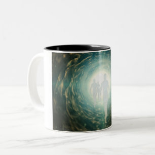 Tasse 2 Couleurs Les âmes humaines dans un tunnel de lumière