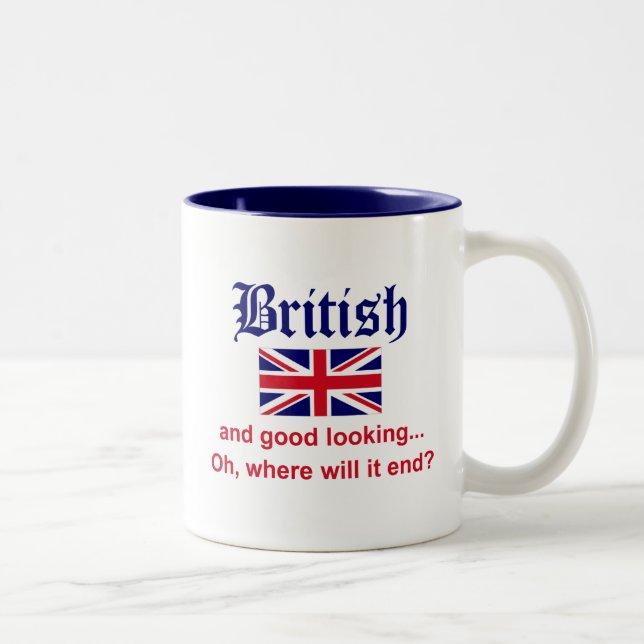 Tasse 2 Couleurs Les Anglais beaux (Droit)
