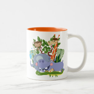 Tasse 2 Couleurs Les animaux de Safari mignons