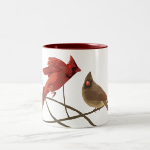 Tasse 2 Couleurs Les cardinaux rouges des festivals