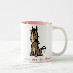 Tasse 2 Couleurs Les chevaux sont heureux