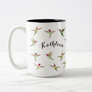 Tasse 2 Couleurs Les colibris d'Anna