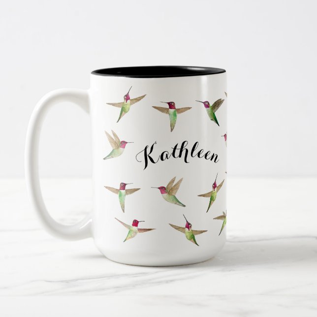 Tasse 2 Couleurs Les colibris d'Anna (Gauche)