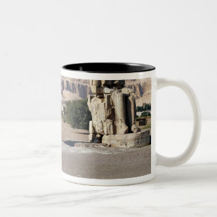 Tasse 2 Couleurs Les colosses de Memnon, statues d'Amenhotep