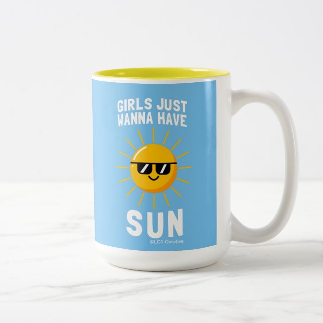Tasse 2 Couleurs Les Filles Veux Juste Avoir Le Soleil (Droit)
