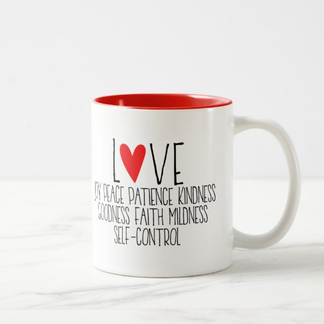 Tasse 2 Couleurs "Les fruits de l'Esprit de l'Éternel"   (Droit)