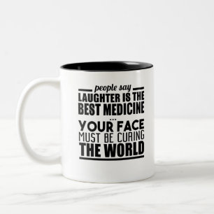 Tasse 2 Couleurs Les Gens Disent Que Le Rire Est La Meilleure Méde