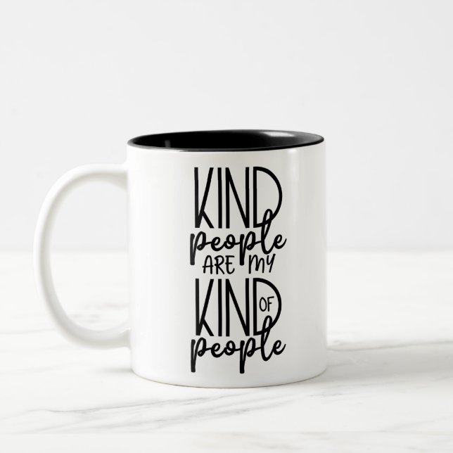 Tasse 2 Couleurs Les gens gentils sont mon genre de gens (Gauche)